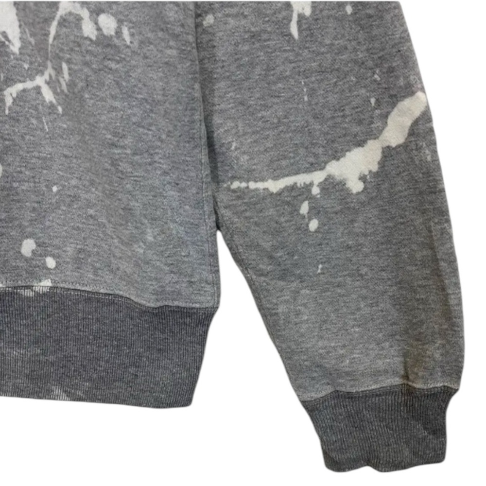 Beans plus x Issey Miyake Gray Splatter Design Men's Sweater - Picture 4 of 6
